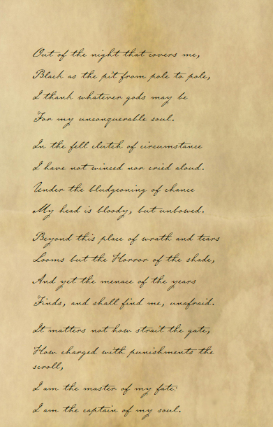 William Ernest Henley's Poem