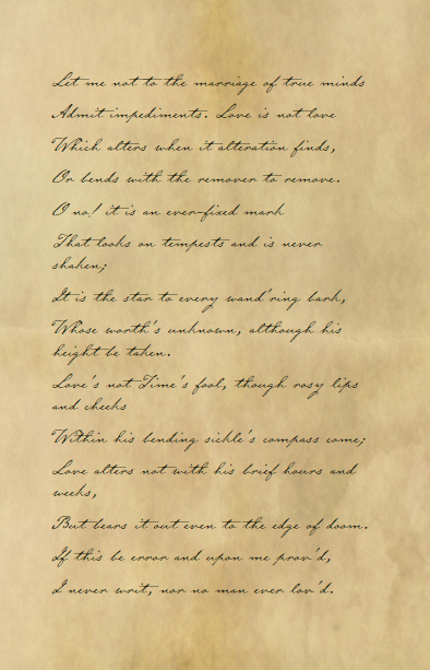 William Shakespeare's Letter